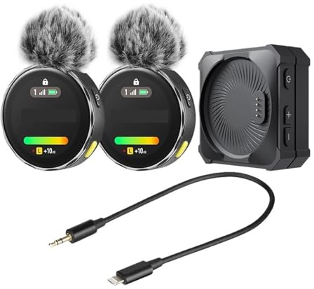 WESLNN Sistema De Micrófono Inalámbrico 2 * Transmisor 1 * Receptor Pantalla Táctil For PC Cámara De Teléfono Inteligente(3)