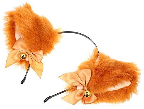 WOFASHPURET Diadema Orejas de Animal Accesorio de Peluche Pelo para Cosplay Fiesta Diadema Orejas de Animal para Eventos de Cosplay