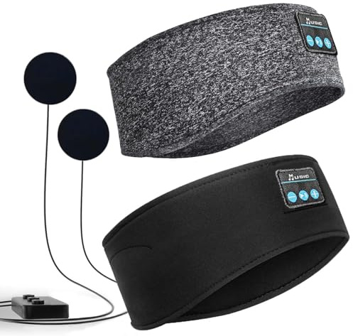 ZRUHIG 2 Schlaf-Kopfhörer Bluetooth Kopfhörer zum Schlafen mit schlankem Type-C HD-Lautsprecher für Seitenschlaf/Yoga/Reisen/Laufen