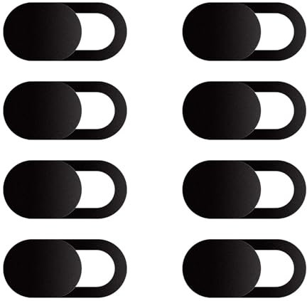 Aestustheri 8 Pack Laptop Accessories – Ultra-Thin 0.03in Webcam Cover Slider for Privacy, Sliders for Laptop, Desktop, PC, MacBook, iPad, iPhone, Smartphone – Laptop Camera Cover Slider