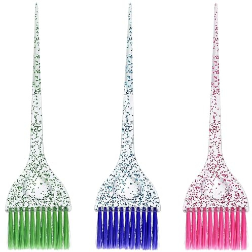 Hair Dye Brush Set, 3 Pieces Precision Applicator Brush Coloring and Styling Tint Applicator for Home and Professional Use Hair Salon Tools