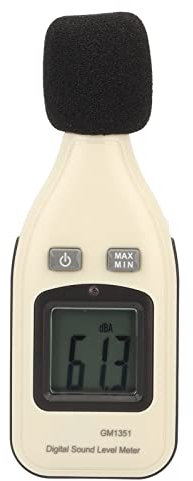 Dezibel-Messgerät, tragbarer Geräuschdetektor, 30–130 dB Reichweite, hintergrundbeleuchtetes LCD für Heimkino, Klassenzimmer, industrielle Lärmmessung