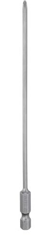 QUARKZMAN #1 Embout de Tournevis Cruciforme Phillips Ph1 Tige Hexagonale de 1/4 6 (150mm) Long en Acier S2 Magnétiqueembout de Tournevis Électrique À Tête Croisée 0,118 (3mm) Tige
