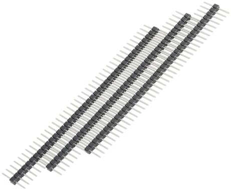 PENGLIN 20 Stück Lange Pins 40 Pin Breakaway Headers 2.54mm Teilung | Gleiche Länge Lang Zentriert 6.25mm auf beiden Seiten 15mm insgesamt
