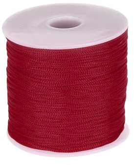 QUARKZMAN Cuerda de Polipropileno Trenzada Exterior 1mm 100M Rojo Vino | Cuerda Persiana Enrollable, Cordón para Tendedero, Camping, Senderismo y Actividades al Aire Libre