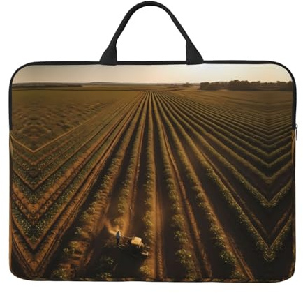 Land of Hope bedruckte Laptophülle, 41,9 x 31 cm, Business und Freizeit, doppelte Verwendung, geeignet für einige Laptops