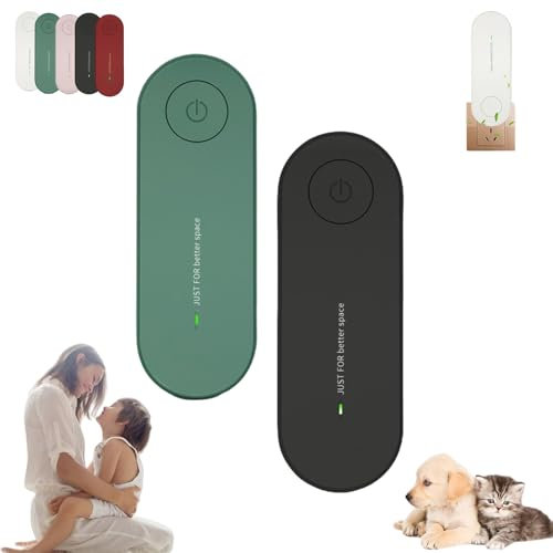 Purifuse Air Purifier, 2025 Purifuse Ionic Air Purifier, Mini Portable Remove Smell, Suitable for Bedrooms, Toilets, Living Room, Athrooms, Closets, Pet Room, Office(Green+Black)