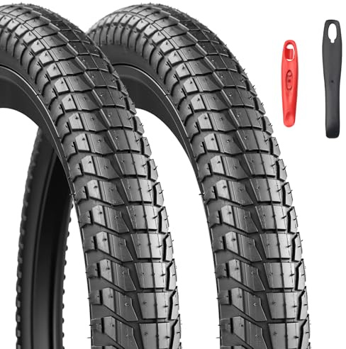 2-Pack Faltbar 20 Zoll BMX Reifen 20x1.95/2.1/2.25 Fahrradreifen kompatibel 50/53/57-406 Fahrradreifen Fuer 20Zoll MTB/BMX