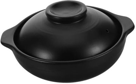 Mikinona Pentola in Terracotta Per Cucina Per Zuppa e Cibo Casalingo Resistente Al Calore Con Per Cucinare Terrine e