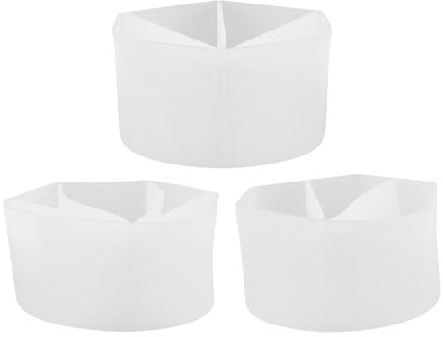 COOLHIYA 3 contenitori per Vernice: contenitori riutilizzabili in Silicone con divisori per versare la Vernice - Contenitore per versare la Vernice per lavori Artigianali con fluidi e Resina -