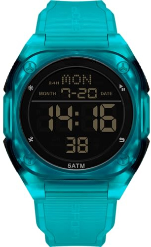 Orologio digitale da uomo, sportivo, militare, impermeabile, con numeri grandi, quadrante grande, per attività all'aperto, per ragazzi e studenti