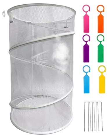 Mihauuke Plant Protector From Cats Indoor,Reusable Foldable Round Mesh Planter Supplies with Stakes,Garden Plant Protection | for Indoor Winter Frost Season Flower Patio Porch Backyard Farm Park
