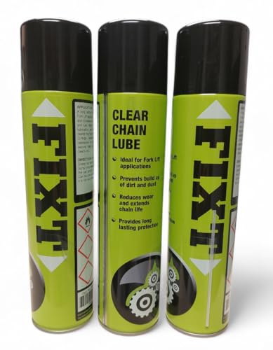 CLEAR CHAIN SPRAY 3 X 400ml AEROSOL, A CLEAR CHAIN SPRAY WITH HIGH ANTI-FLING PROPERTIES GIVING LONG LASTING PROTECTION