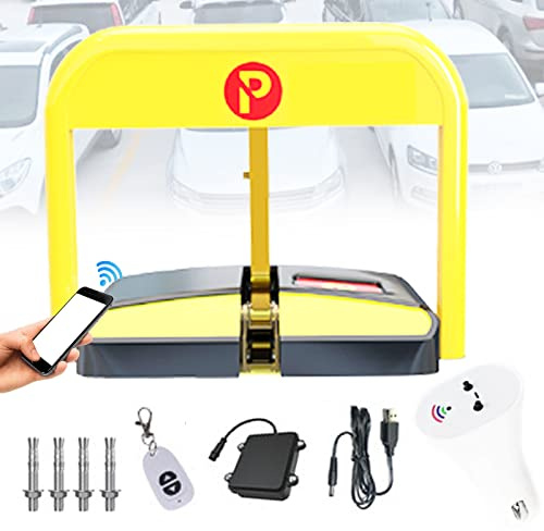 HPTHLY Blocco Parcheggio Automatico con Telecomando da 50 M, Blocco Parcheggio Pieghevole, Blocchi Parcheggio per Casa, Azienda, Ufficio E attività Commerciale