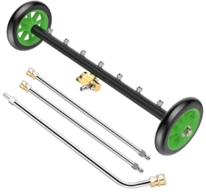 ZGUZMCMK Nettoyeur sous-châssis Haute Pression Balai Eau Lave-châssis Voiture Buses Acier Connexion Rapide Fonction Décrassage Utilisation Allée Piscin, Style E