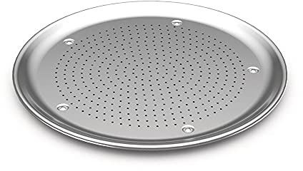 Nordic Ware 46000 Runde Pfanne, 40,6 cm Pizzablech aus Aluminium, silber
