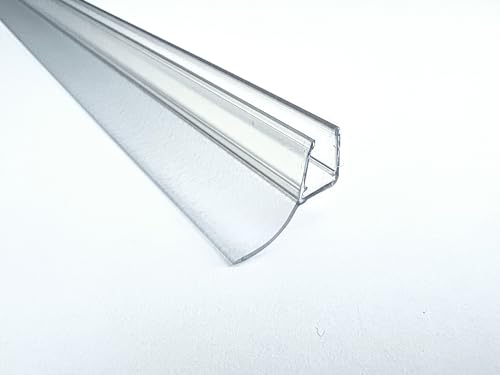 KRISTHAL Streifdichtung mit fester u. schräger Dichtfahne, für 6 und 8 mm Glas, Dichtleiste für Spaltmaß: ca 11-13 mm, 200 cm Länge - Art. 5011 (200 cm Länge)