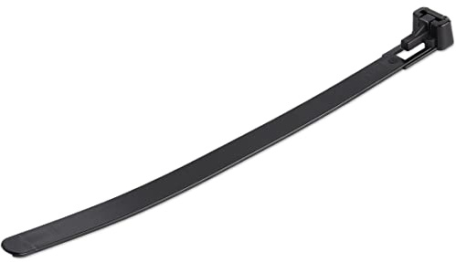 StarTech.com Wiederverwendbare Kabelbinder, 15 cm, 7 mm breit, 35 mm Bündeldurchmesser, 22 kg, lösbare Nylonbinder, für Innen- und Außenbereich, 94 V-2/UL-gelistet, 100 Stück, Schwarz, TAA | Lösbare Nylonbinder, Innen- und Außenbereich, 22kg Zugfestigkeit, UL94 V-2, werkzeuglos