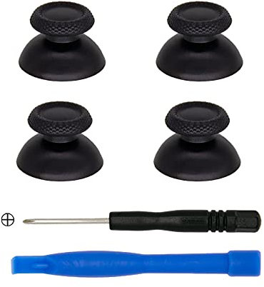 YUNMGALH PS5 Controller 3D Thumbsticks Joysticks Replacement, Rubber Analog Thumb Sticks with Tools
