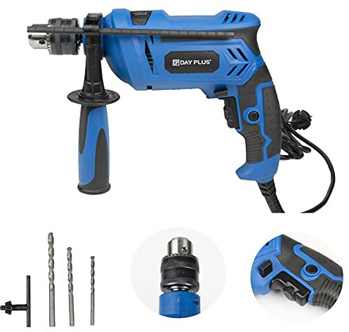 YouseaHome Electric Hammer Drill Impact Driver, 3000 RPM 850W Rotary Hammer Power Drill 2-in-1 Mode, 360° Rotary Handle, Ideal for Concrete, Steel, and Wood