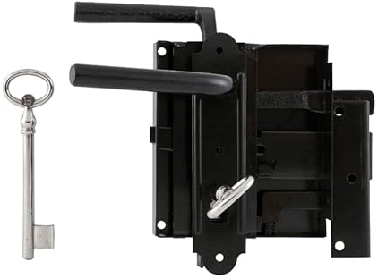 OD G594E13000L Kastenschloss, links, DM 60, 100 x 116 mm, Stahl schwarz lackiert,