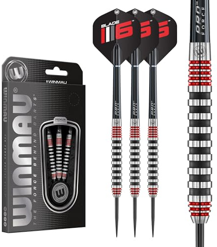 WINMAU Darts Advance 500 Series Dartpfeile mit Dartflüge und Dart Stiele