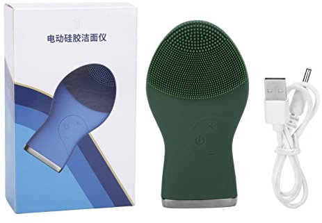 Instrumento de limpieza facial, Cepillo de limpieza de poros de lavado de cara de silicona eléctrico, Limpiador facial impermeable, Instrumento de belleza ultrasónica