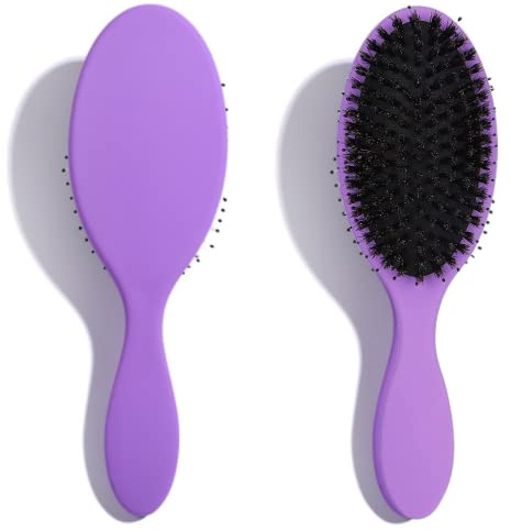 Hair Extension Brush and Detangler Massage Hair Brush Professional Detangle Natural Bristle Cushion Nylon Brush Comb Soft Bristle Hairbrushes for Women