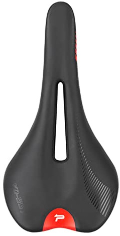 Comfortable Bicycle Saddle for Women Men Soft Breathable Waterproof Replacement Saddle for MTB Road Exercise Trekking Folding Hybrid Cruiser Bikes XC Saddle Seat,Red