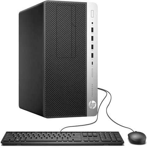 HP ProDesk 600G4 Tower Desktop Computer | Intel i7-8700 (3.4) | 32GB DDR4 RAM | 1TB SSD Solid State | Wi-Fi 5G + Bluetooth | Windows 11 | Home or Office PC (Renewed)