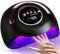 GUHAOOL Lampe UV Sèche Ongles, 180W Lampe UV Ongles Gel, Machine Lampe Gel Vernis Semi Permanent, UV LED Lampe Ongles avec Poignée, 4 Minuteries, LCD Ecran Intelligent pour Toutes Les Gels, Noir