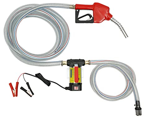 LANNADD Dieselpumpe, 45l/Min Bio Heizölpumpe Selbstansaugend Ölpumpe Pistole, Dieselpumpe 230v Selbstansaugend Zapfpistole Promote Ölpumpe Tankstelle für Frachtschiffe Traktoren