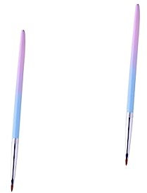 Healeved 2pièces Pinceau à Métal Pour Nail Art Stylo De Peinture Dessin Outil De Décoration Précis Pour Détails Fins Motifs Floraux