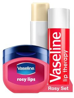 Vaseline Lip Therapy Rosy | Set di Balsamo labbra nutriente e Stick di Balsamo labbra colorato | Per un'idratazione ottimale | (Rosy Set)