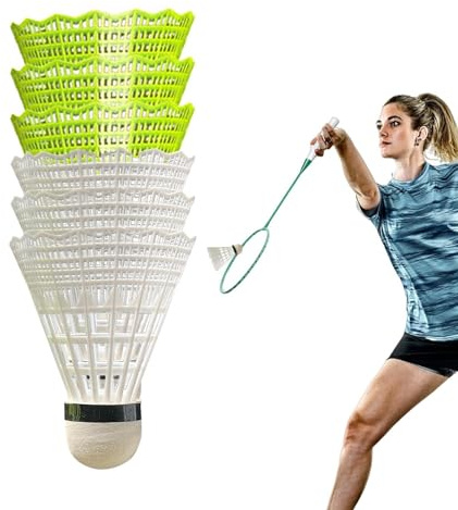 Trainings-Badmintonbälle – Badmintonbälle, Übungsfederball | Elastische Trainingsbälle für Badminton-Übungen, Badminton-Zubehör für draußen, Studios, Turnhallen und Spielplätze