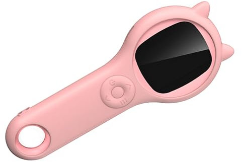 Handmikroskop für Studenten, 100 X 500 X, Digitales Taschenmikroskop mit 2-Zoll-Bildschirm, 8 LED-Leuchten, PC-Anschluss, HD-Foto- und Videoaufzeichnung (PINK)