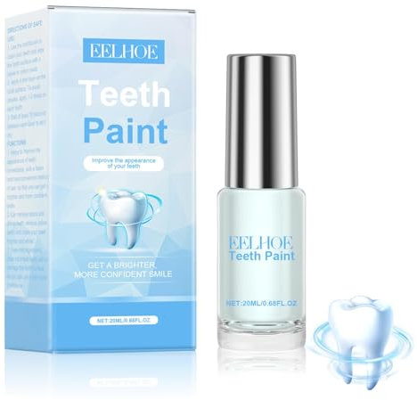 Vernice Sbiancante Istantanea per Denti, Sbiancante Denti Immediato, Instant Whitening Paint for Teeth, per Denti Bianchi, Rimuove le Macchie, Sbiancante Denti Professionale