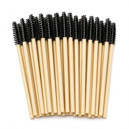 50 Pcs Mascara Wands, Eyelash Spoolies, Eyelash Brush, Lash Brushes | Applicable to Eyelash Extension Eyebrow and Makeup Color