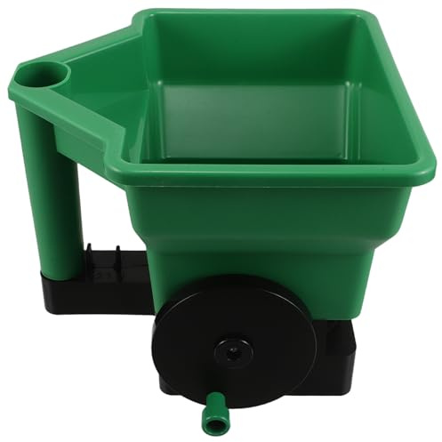 HIAKDOFT Spargitore Semi Manuale Portatile per Prato e Orto con Manovella Spandiconcime Mano per Distribuzione Precisa Leggero e Resistente in Plastica per Giardinaggio Outdoor
