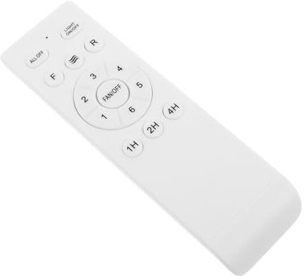 DOITOOL Telecomando per Ventilatore Soffitto, 6 Velocità, 433 MHz, Ricambio | Controllo Luce e Ventola, Timer Programmabile, Design Intuitivo, Compatibile Plafoniere a Incasso