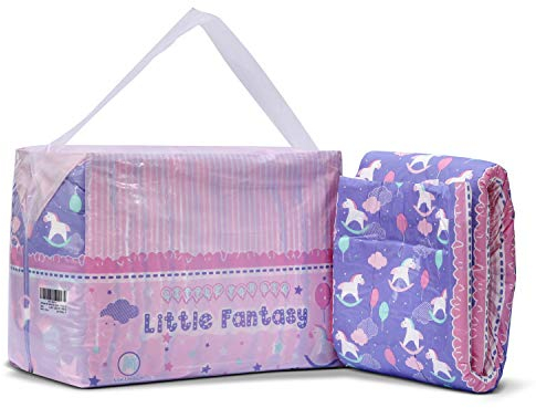 LittleForBig 5500-5800 ml Erwachsenen Gedruckten Windeln 10 Stück - Kleine Fantasie (M)
