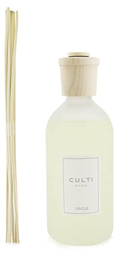 Culti Milano Diffusor Stäbchen Stil Oficus mit einem Volumen von 500 ml und der Duftnote Vanille und Feigenblätter, Lebensdauer 3 Monate, DA STILCB-0500-OFICUS