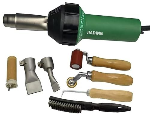 110V 1600W Plastic Welding Gun PVC PP Plate Floor Leather Welding Hot Air Gun PE Welder Heat Gun Hot Torch Kit