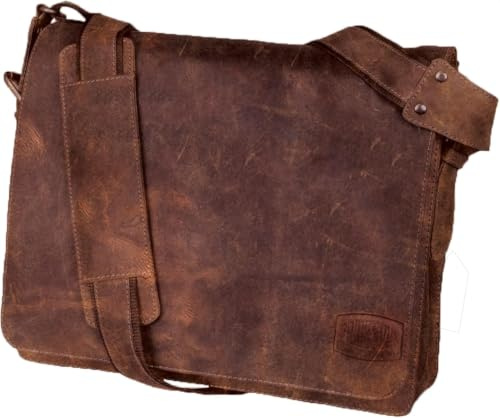fixbag FB1047137 Umhängetasche Candy mit Klickfix Adapterplatte für Fahrrad | Geeignet zum Befestigen am Fahrrad mit allen Klickfixvarianten, Fahrradtasche ca. 34 x 30 x 12 cm, Tasche Echt Leder, Braun