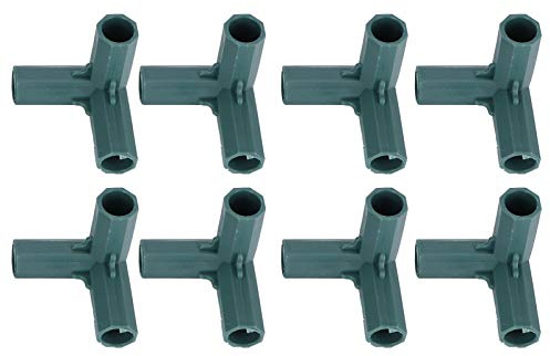 Connettori Angolari a 3 Vie, Raccordi per Tubi in PVC a Gomito da 16mm Connettori per Mobili Telai Per Serra Giunti per Tubi Costruzione di Pali per Piante Supporti per Gabbie (8PCS)
