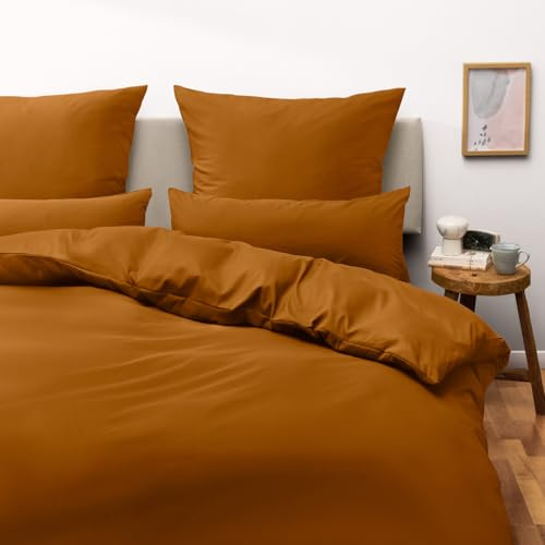 Blumtal Copripiumino 240 x 260 cm + 2 federe 65 x 65 cm – Parure da letto 260 x 240 per adulti, certificato Oeko-Tex, 3 pezzi in microfibra, copripiumino per 2 persone, colore: marrone