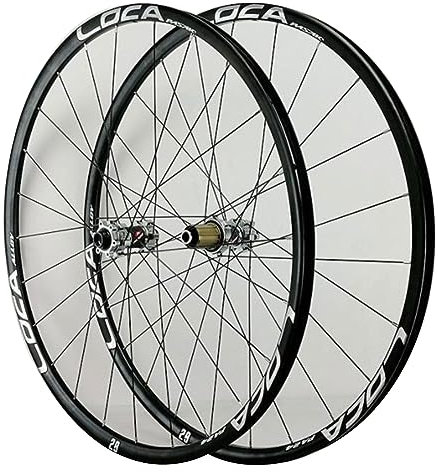 ZECHAO Mountainbike Räder Aus Aluminiumlegierung,26 27,5 29 Zoll Steckachsen Endkappe Scheibenbremse Doppelwandige Felgen for 8/9/10/11/12 Gang Kassette Wheelset (Color : Silver, Size : 26inch)