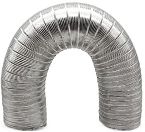 Abluftschlauch 2 Zoll reiner Aluminiumfolie gewellter Lüftungsschlauch Durchmesser Teleskop-Gas-Warmwasserbereiter Haushaltsrauchabzug Hochtemperatur-Hartrohr Lüftungsschlauch ( Color : 79 inches (2m)