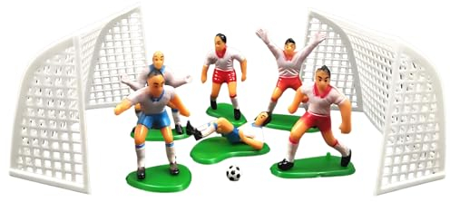 PT Haahoos 8 Stück Fußball-Cupcake-Topper, Fußball-Geburtstagskuchen-Topper, Sport-Thema, Kuchen-Topper, Dekorationen, personalisierte Kinder-Cupcake-Topper, Kuchen, Sport, Jungen, Partyzubehör