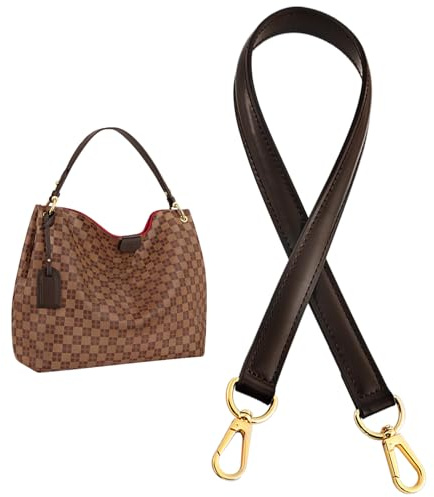 jiesinlov Vachetta Leather Replacement Straps Purse Shoulder Strap for Gracefull or Nervrful Tote Handbags